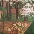 『桜山吹図屏風(部分) 伝俵屋宗達筆 江戸時代・17世紀』の画像