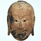 Image of "Gigaku Mask Shishiko, Asuka period, 7th century (Important Cultural Property)"