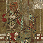 『国宝 十六羅漢像(第一尊者) (部分) 平安時代・11世紀』の画像