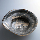 Image of "Bowl, Nezumi-Shino type, Mino ware / Wagtail design, Mino ware, Nezumi-Shino type, Azuchi-Momoyama - Edo period, 16th - 17th century (Important Cultural Property)"