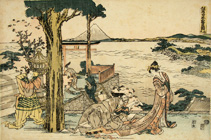 Image of "Kanadehon Chushingura (Story of Forty-seven Ronin): Act I, By Katsushika Hokusai, Edo period, 19th century"