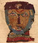 Image of "Textile Fragment, Saint design, Mid-Coptic period, 6th century (Gift of Mr. Yamaguchi Tsutomu)"