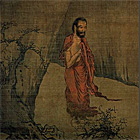 Image of "Sakyamuni Descending from the Mountain, By Liang Kai, Southern Song dynasty, 13th century (National Treasure)"