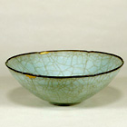 Image of "Bowl with Foliate Rim,  Celadon glaze, Guan ware, Southern Song dynasty, 12th - 13th century (Important Cultural Property, Gift of Dr. Yokogawa Tamisuk)"