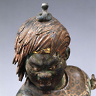 Image of "Standing Juni Shinsho (Twelve Heavenly Generals): Shishin (Snake General), Formerly preserved by Joruriji temple, Kyoto, Kamakura period, 13th century (Important Cultural Property)"