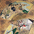 『扇面散屏風（部分）　宗達派 江戸時代・17世紀　山本達郎氏寄贈 』の画像