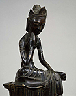 Image of "Seated Bosatsu (Bodhisattva) with One Leg Pendent, Asuka period, dated 606 or 666 (Important Cultural Property)"