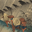 Image of "Shono, from the series "53 Stages of Tokaido Highway", By Utagawa Hiroshige, Edo period, 19th century"