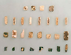 Image of "Glass Kudatama Beads, From Tsukamari tumulus, Hiraishi, Kanan-cho, Minamikawachi, Osaka, Kofun (Asuka) period, 7th century (Gift of Investigation Committee of Hiraishi-Tsukamari, Osaka)"