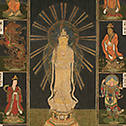 Image of "Thirty-three manifestations of Avalokitesvara (detail), Muromachi period, 15th century"