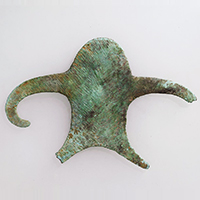 Image of "Human-shaped Object, Attributed provenance: Uttar Pradesh, India, Copper Hoard culture, ca. 1500 BC"