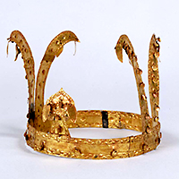 Image of "Crown, Attributed provenance: Gyeongsangnam-do, Korea, Three Kingdoms period (Gaya), 5th century (Important Art Object, Gift of the Ogura Foundation)"