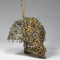 Image of "Headgear, With design in openwork, Attributed provenance: Changnyeong, Korea, Three Kingdoms period, 6th century (Important Cultural Property, Gift of the Ogura Foundation)"