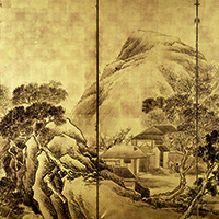 Image of "Landscape, By Goshun, Edo period, 18th century (Important Art Object, Gift of Mr. Yoshikawa Kan)"