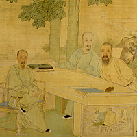 Image of "Literary Gathering, By Yu Zhiding, Qing dynasty, 17th century (Gift of Mr. Takashima Kikujiro)"