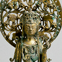 Image of "Standing Mahasthamaprapta, China, Sui dynasty, 6th century (Important Cultural Property)"