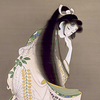 Image of "Flame, By Uemura Shoen, 1918"