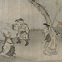 Image of "Scenes Along Sumida River, By Chobunsai Eishi, Edo period, 19th century"