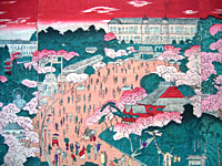 Image of "General View of Ueno Park, By Yosen Nobutari, dated 1889"