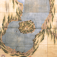 Image of "Map of Kyushu (Large-sized map), No. 10, Edo period, 19th century (Important Cultural Property)"