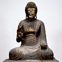 Image of "Seated Yakushi Nyorai (Bhaisajyaguru), Nara period, 8th century"