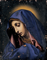 『重要文化財　聖母像（親指のマリア） イタリア 長崎奉行所旧蔵品　17世紀』の画像