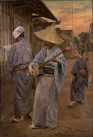 『門付　小林万吾筆　明治33年(1900)　小林万吾氏寄贈』の画像