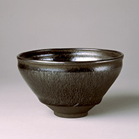 Image of "Tea Bowl, Nogime (&quot;hare's fur&quot;) tenmoku type, Jian ware, China, Southern Song dynasty, 12th - 13th century (Gift of Mr. Hirota Matsushige)"