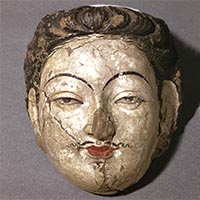 Image of "Head of Bodhisattva, Otani collection, Tang dynasty, 7th-8th century"