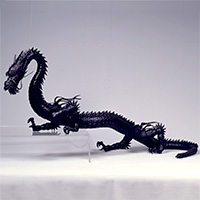 Image of "Articulated FigureDragon, By Myochin Muneaki, Edo period, dated 1713"