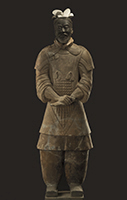 Image of "Pottery figure of general, Qin dynasty, 3rd century BC, Emperor Qinshihuang's Mausoleum Site Museum"