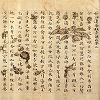 『国宝　法華経 方便品（竹生島経）（部分）　平安時代・11世紀』の画像