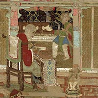 Image of "Sixteen Arhats: Third Arhat, Heian period, 11th century (National Treasure)"
