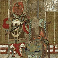 『国宝　十六羅漢像（第一尊者）（部分）　平安時代・11世紀』の画像