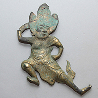 Image of "Bronze Image of Zao Gongen, From Tomb at Mount Omine Peak, Tenkawa-mura, Nara, Heian period, 10th - 12th century (Important Art Object)"