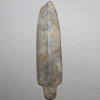 Image of "Stone Ritual Dager, From Samidatakarazuka Tumulus, Kawai-cho, Nara, Kofun period, 4th - 5th century (Important Cultural Property)"