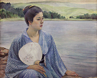 Image of "Lakeside, By Kuroda Seiki, 1897 (Important Cultural Property)"