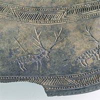 Image of "Bronze Ornamental Fitting, With animals (detail), Attributed provenance: Gyeongju, Korea, Early Iron Age-Proto Three Kingdoms period, 3rd-1st century BC (Important Art Object, Gift of the Ogura Foundation)"