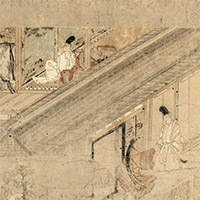 Image of "Illustrated Scroll of The Tale of Sumiyoshi (detail), Kamakura period, 13th century (Important Cultural Property)"