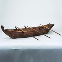 『船（模型）　北海道アイヌ　19世紀　北海道管理局寄贈』の画像