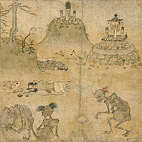 Image of "Gaki zoshi (Scroll of hungry ghosts) (detail), Heian period, 12th century (National Treasure)"