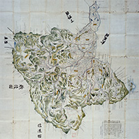 Image of "Map of Kozuke Province (Present-day Gunma prefecture) (detail), Edo period, 19th century"