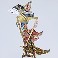 『ワヤン・クリ　バヌワティ（部分）　インドネシア、中部ジャワ　20世紀後半　田枝豪氏寄贈』の画像