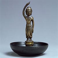 『誕生釈迦仏立像　飛鳥時代・7世紀　矢野鶴子氏寄贈』の画像