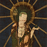 Image of "Jizo Bosatsu (Ksitigarbha) (detail), Nanbokucho period, 14th century"