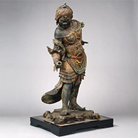 Image of "Standing Juni Shinsho (Twelve Heavenly Generals): Shishin (Snake General), Formerly preserved at Joruriji, Kyoto, Kamakura period, 13th century (Important Cultural Property)"