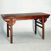 Image of "Table, Huanghuali wood, Ming dynasty, 17th century (Lent by the Shanghai Museum)"