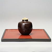 Image of "Tea Caddy, Bunrin ("apple") type; known as "Uji", Southern Song-Yuan dynasty, 13th century (Gift of Mr. Matsunaga Yasuzaemon)"