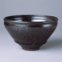 Image of "Tea Bowl Nogime (“hare's fur”) tenmoku type, Jian ware, China. Southern Song dynasty, 12th-13th century (Gift of Mr. Hirota Matsushige)"