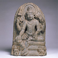 『菩薩坐像　インド　パーラ朝・9～10世紀』の画像